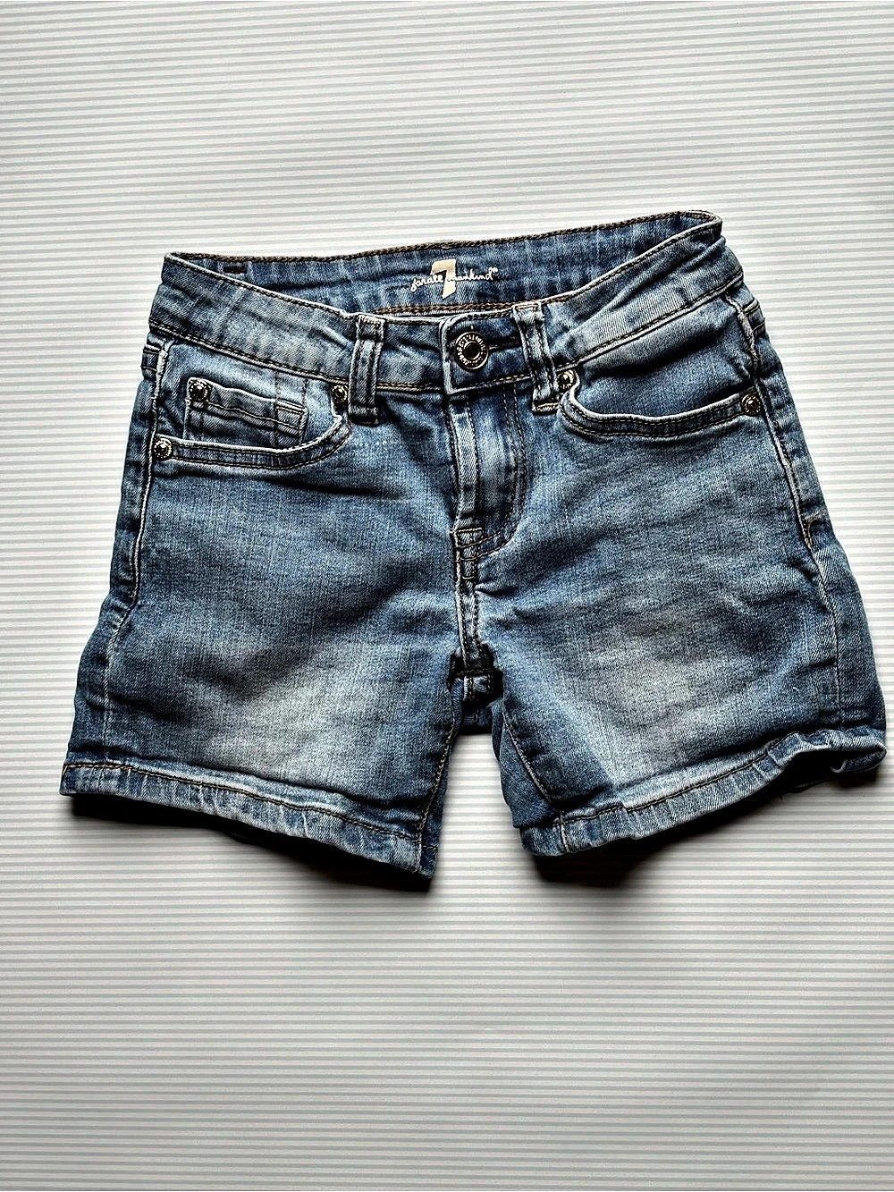 7 For All Mankind Kids size 7 Denim Shorts in Blue